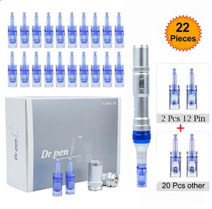 Dr Pen A6 Electric Microneedling Dermapen With 22Pcs Needle Cartridges Ultima Face Beauty Derma Pen