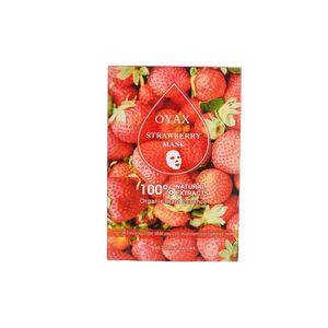 Brawberry Whitening de marca privada hidratante máscara de fruta beleza fruta máscara facial folha de morango Máscara facial da pele de morango