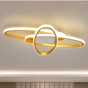 Taklampor modern enkel ellips led lampa vardagsrum sovrum mat studie inomhus heminredning flushmount ljus glans