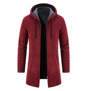 Erkekler Sweaters Uzun Terigan Kış Rüzgar Dışı Sıcak Hoodies Kollu Ceketler Konforlu Katlar 2303022090110
