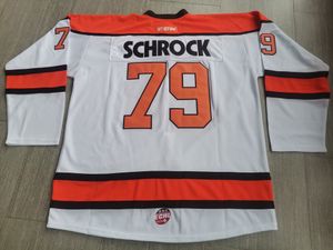 Hockey-Trikots physische Fotos Fort Wayne Komets Kayleigh Schrock Männer Jugend Frauen High School Größe S-6xl oder beliebiger Name und Zahlen-Trikot