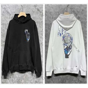 MENS AMIRII HOUDIE DESIGNER HOODIES GRAFIC DIAMOND SETTION SETTERADE Athleisure Amirirs Hoodie Stamping Foam Printing Overized Cotton Thick Pullover 6516