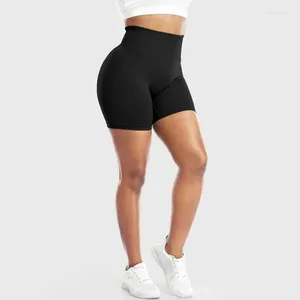Aktiv shorts Kvinnors fitnessyoga Running Bike Sports Leggings Snabbt torrt andas med hög midja