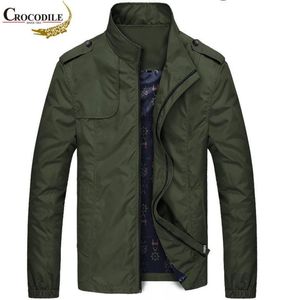 Marka krokodyli męskie kurtki bombowce zwykłe płaszcze odzieży wierzchniej wiosna jesienna płaszcza męska kurtka wiatrowa kurtka motocyklowa mężczyźni LJ2010138543829