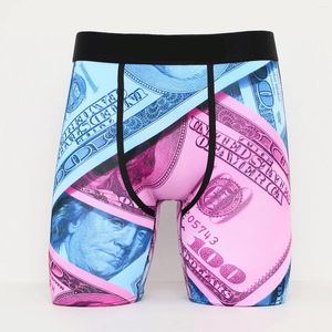 Underpants Runtz Rouphe Men's Miami lavou dinheiro boxer impresso Briefs American Dollars Print