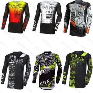 Men's T-shirts 2024 Global Hot Selling Motorcycle Mountain Cycling Team Downhill Jersey Bike Off Road Dh Mx Shirt Rangerfox Mxd9