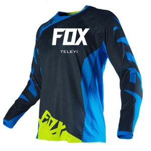 KRB9 Herrarna T-shirts MTB Fox Teleyi Motorcykel Mountain Bike Team Downhill Jersey Offroad Bicycle Locomotive Shirt Cross Country Spexcel Cykling