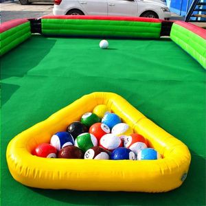 Atrakcyjny nadmuchiwany snooker piłka plac zabaw stół bilardowy Bilard Billiard Ball Up Snookers Football Field Rqkjk