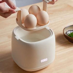 Smart äggkokare 300W Electric Egg Panna Breakfast Machine Egg Custard Ång Kokare Auto-off Generic Omelette Cooking Tools 240523