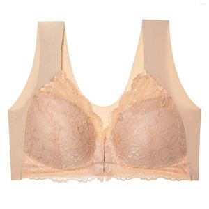 Bras feminino sutiã roupas íntimas camisole de camisola topo de lda de renda enorme de tamanho grande e respirável reúne-se com conforto macio casual casual