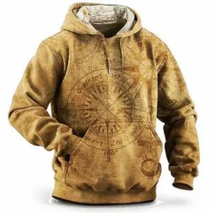 Herrtröjor tröjor nya vintage hoodie mens tiger huvtröja amerikansk överdimensionerad pullover manlig mode strtwear harajuku casual kläder t240523