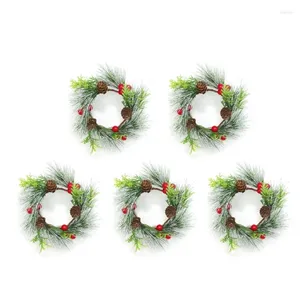 Candle Holders 5pc Living Space Christmas Wreath Parties Ornaments For Indoor & Outdoor Use