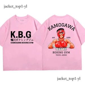 gym shark Men's T-Shirts Anime Hajime Kamogawa Boxing Gym T Shirt Men Women Makunouchi Takamura Graphic T-Shirts Clothing Harajuku Streetwear gym a7d3