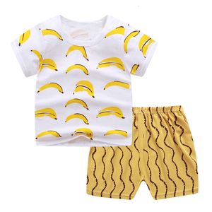 Baby Boys Sets Children Clothing Summer Toddler Girls 2Pcs Cartoon Animal Girl Cotton Kids Clothes Set L2405