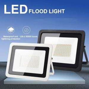 Luce di inondazione a LED ad alta luminosità AC110V 220V 50W 100W IP66 IP66 WaterProot riflettore Spotlight Focus Flood Lampada del proiettore