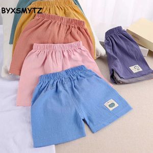 Shorts Shorts 1-5 anni fa I bambini estivi indossavano bambini pantaloni di lino di cotone pantaloni di cotone pantaloni da cartone animato pantaloni casual di cartone animato WX5.22
