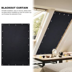Blackout Blind Curtain för fönsterjusterbar sucker -skugga Drape tillfällig bärbar för vardagsrumshem fönster dörr för balkong 240520