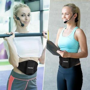 Сумки для хранения мешки Milisten Mic Belt Microfhone Pack Pack Mucker для инструкторов по фитнесу (черный)