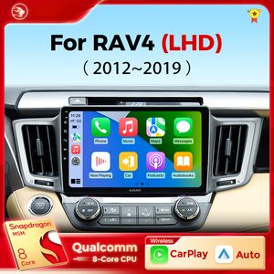 Rádio de DVD de carro para Toyota Rav4 Rav 4 XA40 2012-2019 CarPlay Android Auto Qualcomm Car estéreo Multimedia Player DSP 48EQ 2 DIN