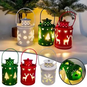 Dekorative Blumen Weihnachtskerker Mini Windlicht Elektronische Kreative Urlaubsdekoration Ornament Hanukka Outdoor Lichter