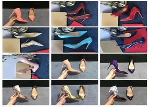 Lyxdesigners skor kvinnor pumpar höga klackar 12 cm 10 cm 8 cm med dammväska bröllop brud damer sandaler fashionabla sexiga klänningar plus 2783923