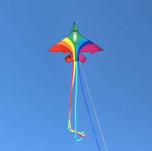 Kite Accessoires Regenbogenflugzeug Kites für Kinder Drachen fliegende Kite Kite Line Outdoor Drachen Spielzeug professionelle Wind Kite -Fabrik