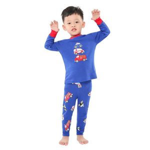 Pajamas Pajamas 100 قطن كامل القطن بأكمام ملابسي ملابس الأطفال Pajamas Pajamas Baby Pajamas WX5.21