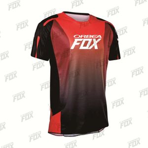 Camisetas masculinas masculinas de manga curta Jerbéia de ciclismo de ciclismo Orbea Fox Downhill Mountain Bike MTB Camisetas Offroad DH Motocicleta