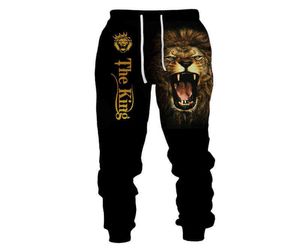 MEN039S PANTY NOWOŚĆ Cool 3D Printed Lion Tracksuit Male Mężczyzna jogging swobodne mody spodnie Streetwear Pantalones Hombre G1275152