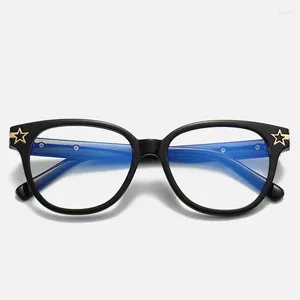 Sonnenbrille TR90 Mode Nische Brille Rahmen Rahmen hochwertiger Trendprodukt künstlerische Antiblau -Licht Frauen Männer Computerbrille
