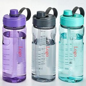 Water Bottles 8 Candy Color Wholesale Factory Price Arrival 1000ml Big Capacity Sport Bottle With Straw Tea Strainer Logo