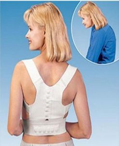 1 PC magnetiska hängslen Back Shoulder Corrector Support Brace Belt Män Kvinnor Care Health Justerable Placure Band KG6584298934