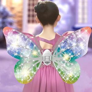 Fairy Wings Music Music Butterfly Wings Elf Growinging Wings Childrens Halloween Clothing Clothing Girl 240522