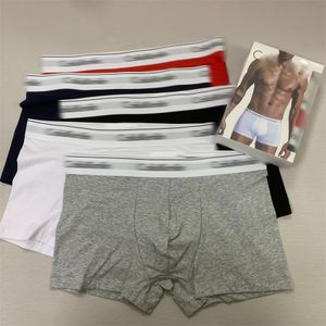 Men's underwear designer underwear sexy pure cotton boxers American fashion brand high-quality breathable quick drying 3-pack