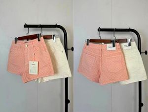 Designer New Summer Feminina Brands Denim Shorts Baggy Ponts Wide pernas de cintura alta Slimming calça quente shorts de luxo