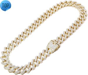 Tianyu Gems Cuban Chain Armband för män 20mm I Def VVS Mosonite Diamond Silver Frozen Miami Cuban Chain Armband med 18K White Gold Plated Hip Hop Rock Rap Singer