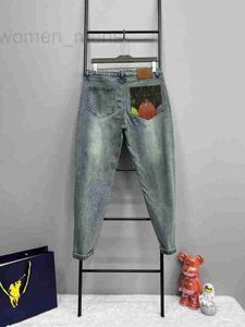 Mäns jeans designer män svarta byxor kvalitet rak design retro strtwear casual treatpants designers joggar passar byxor true hjwe