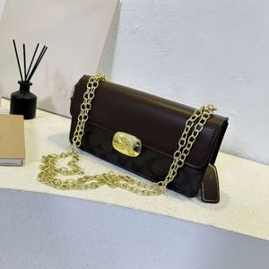 Luxury Designer Bag New C Old Age Patchwork Baguette Bag Europe och America Vintage Eliza Chain Small Square Bag Single Shoulder Crossbody Bag Factory Promotion