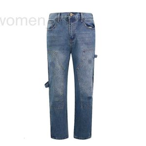 Herren Jeans Designer New Strt Blue Jeans Party Sport koreanische Version und Atmosphjeans von Famous Brands Beadenim JH7B