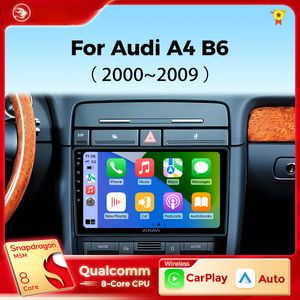 Car Dvd Multimedia Player for Audi A4 B6 2000-2009 Carplay Android Auto Car Radio Stereo 4G Wifi