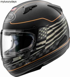 Klassisk Arai Signet-X-hjälm-US Flag Black Frost-X-Large XLRG Extra-Large XLG XL Dot godkänd motorcykelhjälm Face Mirror Visor Sun Shield Street Helmet