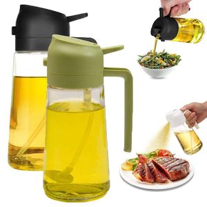 In und Sprayer Oz Ml Ölspender Küchenspray mit feiner Nebeldüse geeignet zum Kochen von Luft Fritteuchsen Salat Grillen Backen grün und schwarz