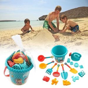 Sand Play Water Fun Sand Play Water Fun 18 piece beach toy set for children summer plastic bucket shovel beach water game toys for children water game tools WX5.22