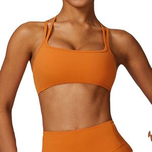 Lu Sport Bra Vest Tight Back Yoga Bra Fast Dry Run Sports Underwear Nude Fiess Yoga Wear Sports Top Tank Tops