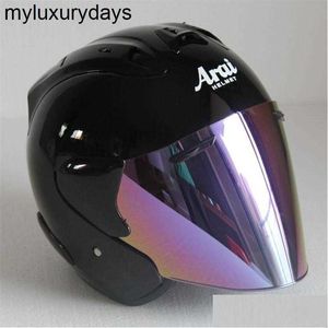 خوذات الدراجات النارية ARAI خوذة نصف مفتوحة الوجه للنساء Casco Vintage Scooter Jet Retro Pare Moto Cascos Para Drop Automobiles Mot Dhqas ATV خوذة على الطرق الوعرة