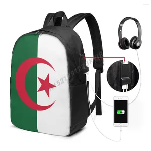 Plecak Algieria Flaga Algieriańska mapa country It jest w moich fanach DNA Student School Toi Travel Casual Laptop Back Pack unisex