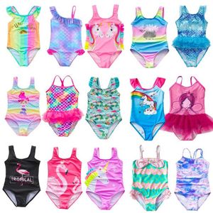 Two-Pieces Womens Swimwear 2-16 year old girl swimsuit integrated swimsuit fashionable mermaid childrens swimsuit WX5.22