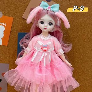 Puppen 12 Zoll 30 cm BJD Anime Doll für Kinder und Mädchen im Alter von 4 bis 16 Puppenhaus Accessoires Skihut tragen Kleidung DIY Toys S2452307