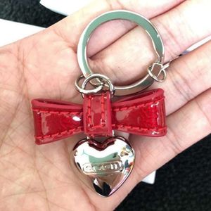 Keychain Luxury Designer Letter Bow Keychains Cherry Bow Love Bag Pendant Keychain