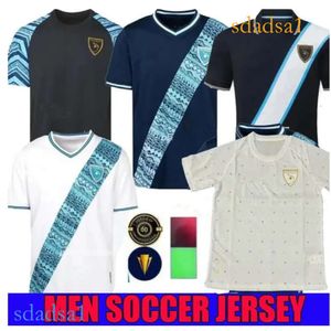 2023 2024 Maglie da calcio della squadra nazionale del Guatemala Lom Oscar Santis Antonio Lopez Mens Shirt da calcio 23 24 Home White Away Blue Training Uniforms Kits